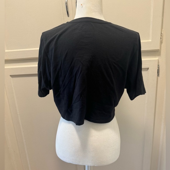 Vans - Black Floral Skull Crop Top - Picture 4 of 5